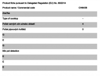 Deska Candy CH 64 XB informační list